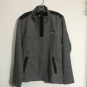 Spyder Mens Small Pullover Sweater Sweatshirt Fleece Interior Charcoal Heather